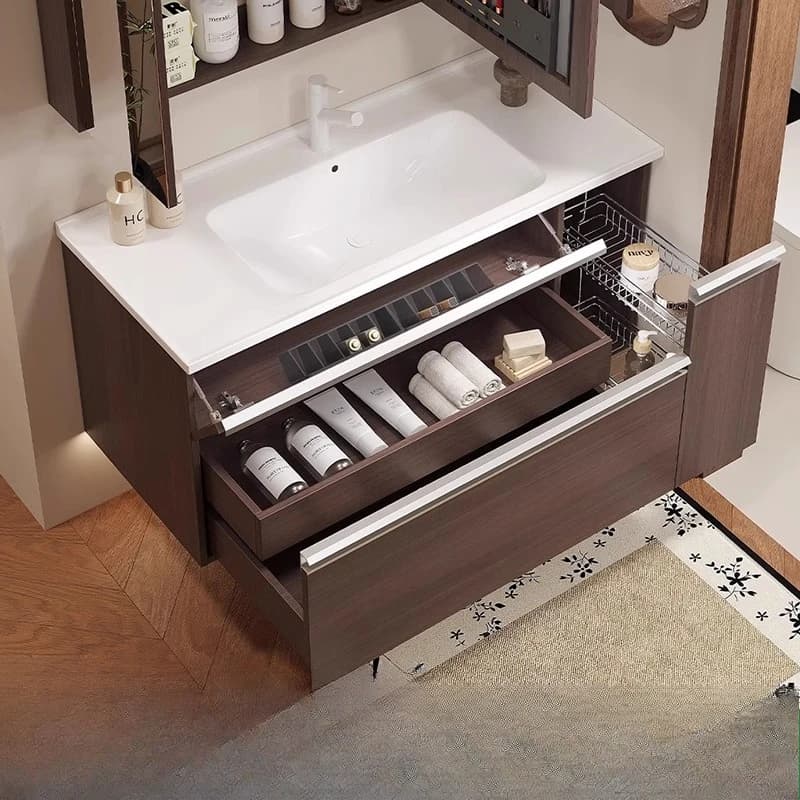 Mobiletto da bagno con armadietto a specchio per attrezzatura da doccia per lavatrice, supporto per armadio portaoggetti per mobili da bagno stretti