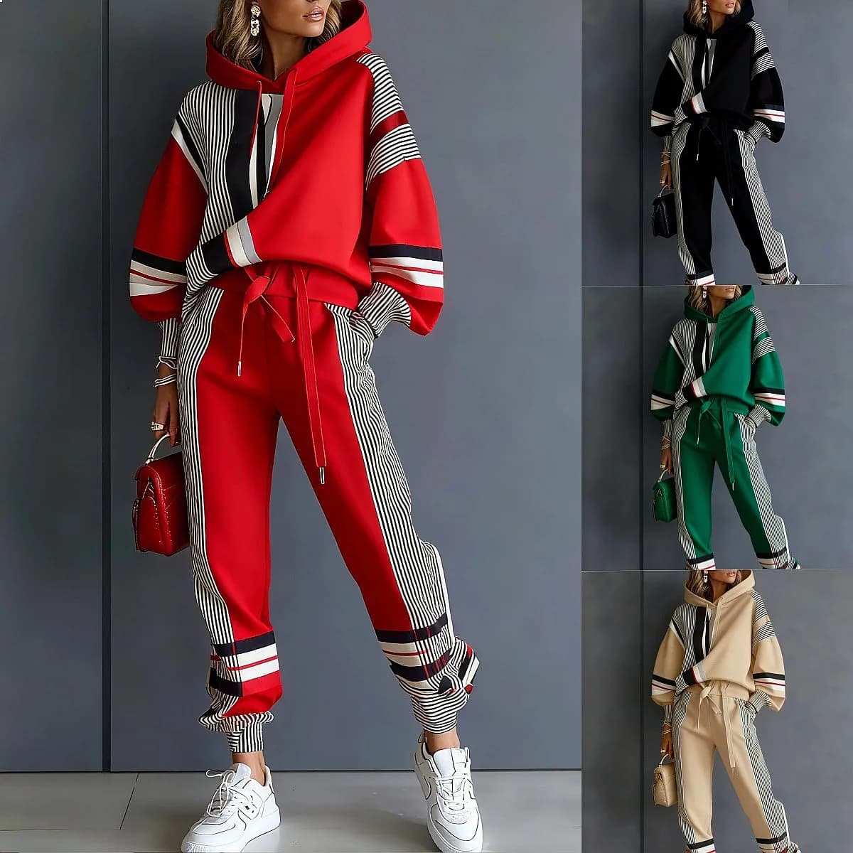 Elevated Hoodie Matching Set Hoodies Joggers Sweatshirt Pants Casual Two Piece Outfits Spring Summer