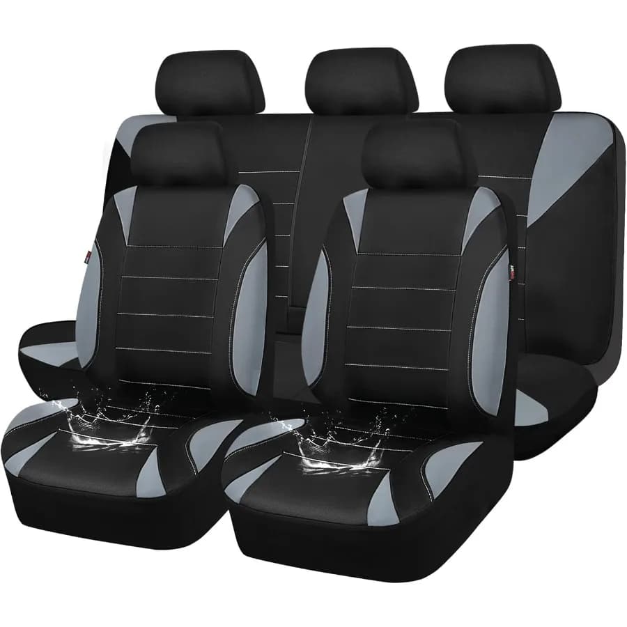 Coprisedili per auto impermeabili Set completo universale adatto per auto SUV Furgoni Sedani Camion Set di coprisedili in neoprene EVA con dimensioni durevoli