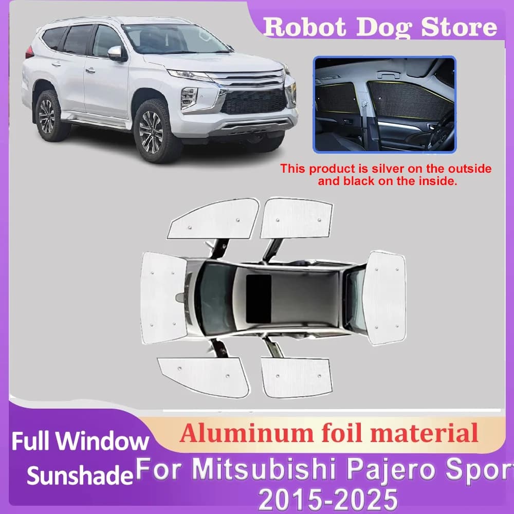 Parasole Completo per Auto Mitsubishi Pajero Sport 2022, Accessori Montero Shogun KR KS QE QF 2015-2025, Copertura Parasole per Parabrezza