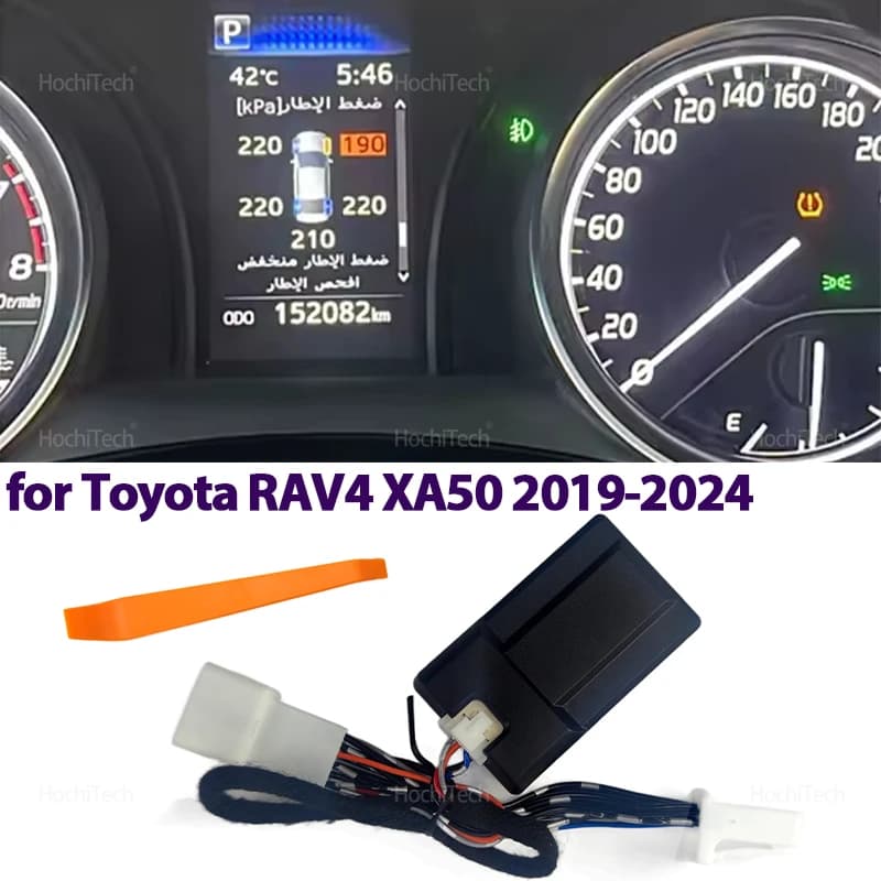 For Toyota RAV4 Wildlande XA50 5th 2019-2024 Smart Car TPMS Tire Pressure Display Digital LCD Monitoring System Dashboard