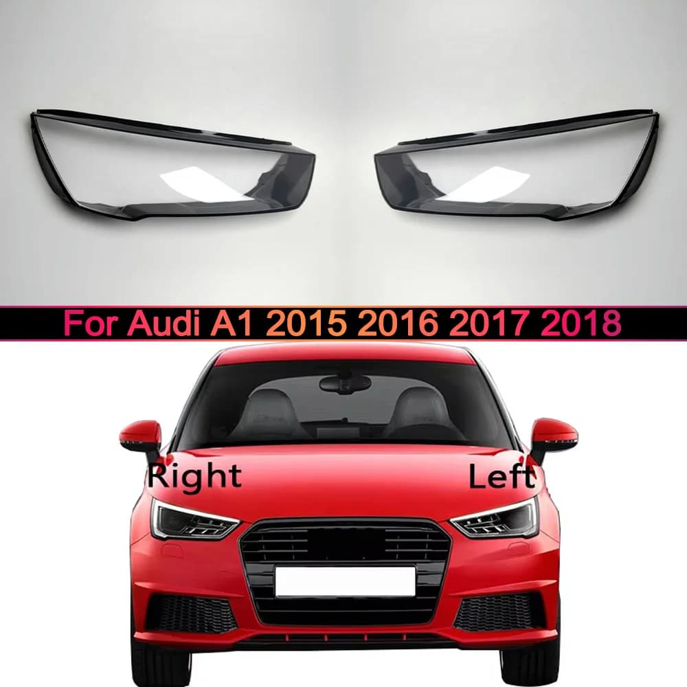 For Audi A1 2015 2016 2017 2018 Front Headlight Cover Transparent Mask Headlamp Lamp Shell Plexiglass Replace Original Lampshade