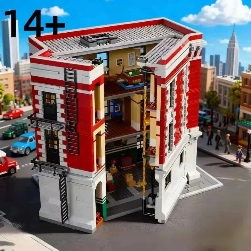 4634pcs Creative Building House Model Ghostbusters Building Adult High Difficulty DIY Assembly Building Blocks moc 75827
