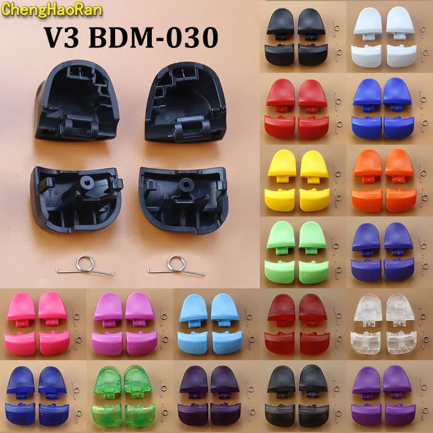 ChengHaoRan 1Set Per PS5 3.0 V3 BDM-030 Controller L1 R1 L2 R2 Trigger Spalla Bottoni e Molle Set Sostituire Accessori