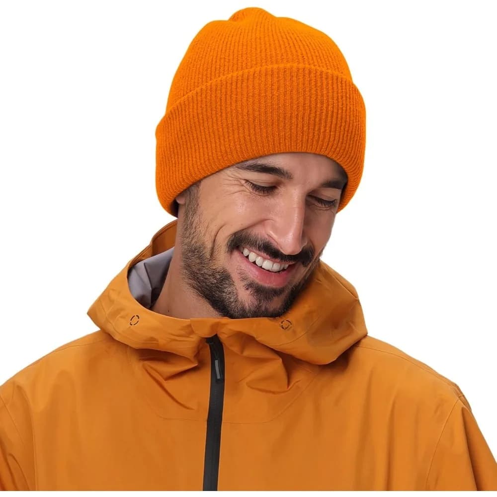 Berretto con risvolto spesso per uomo e donna Cappello invernale lavorato a maglia a doppio strato Cappello per orologio in acrilico Calza calda Berretto con teschio