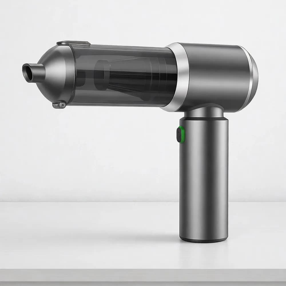 Aspirapolvere Portatile Senza Fili 4 in 1 ad Alta Potenza con Motore Brushless, 3 Velocità, Rimozione Polvere con Un Solo Tocco per Casa, Auto e Animali Domestici