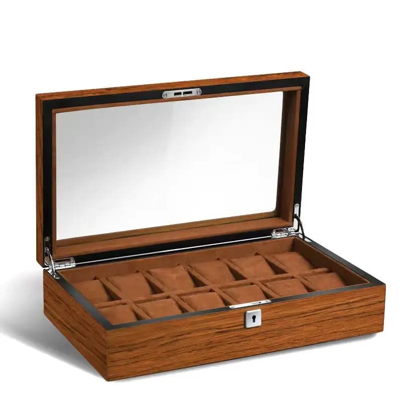 Nuove scatole per esposizione di orologi in legno Custodia per orologi alla moda Collezione di orologi meccanici da uomo
