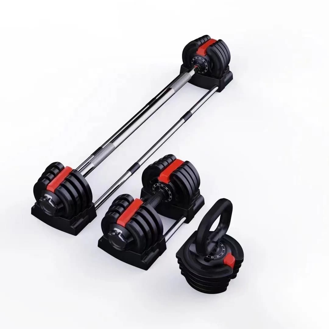 Costom New balancer with 3 in 1 adjustable gym handlebars with weight plates Set kettle bells