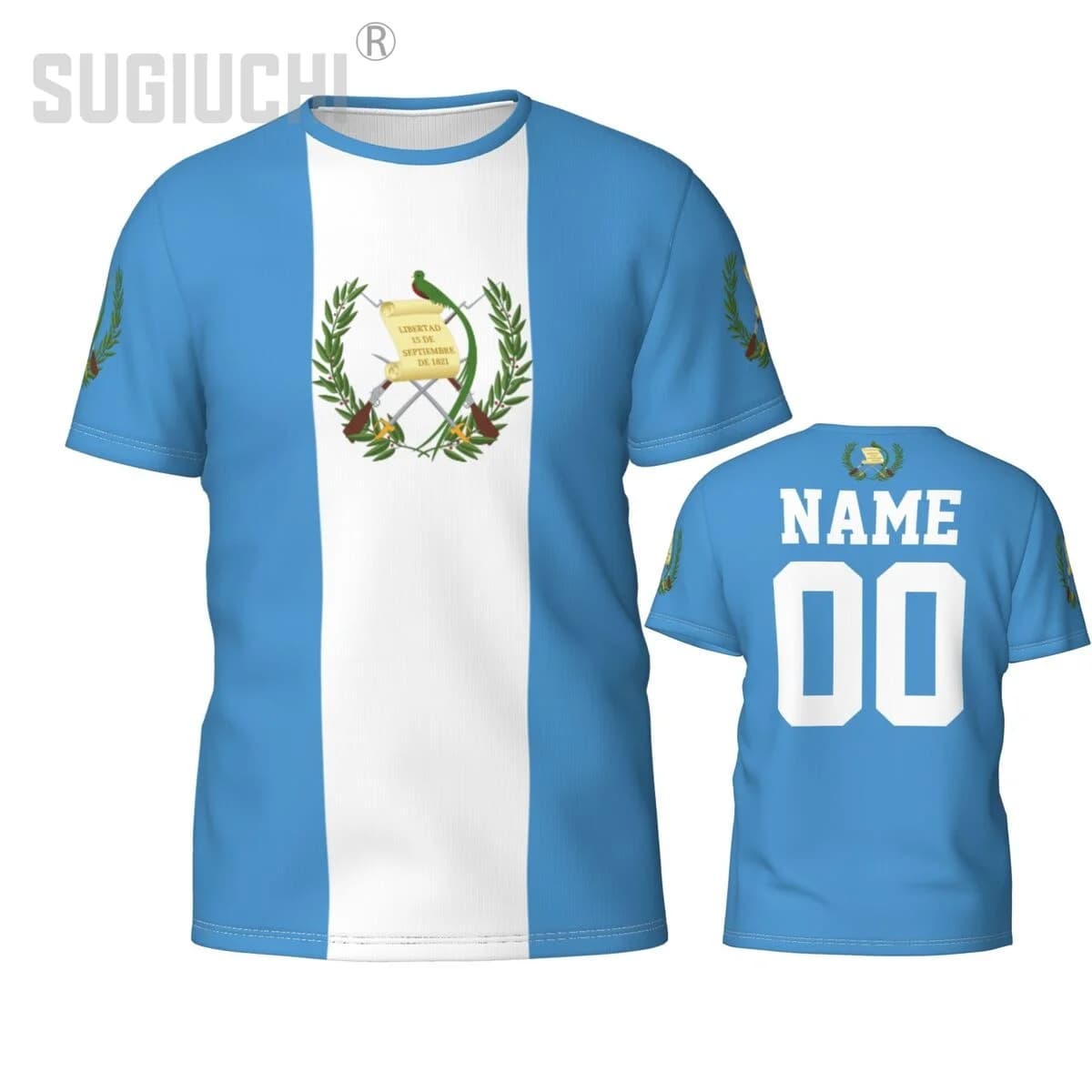 T-shirt 3D con emblema bandiera Guatemala per uomo donna T-shirt abiti da squadra T-shirt regalo per tifosi di calcio