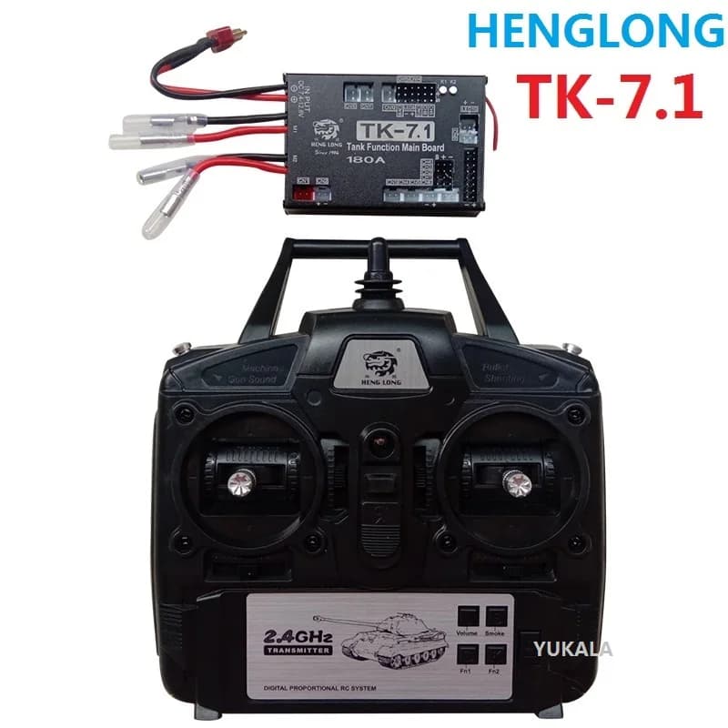 HL (henglong) 7.0 7.1 versione 2.4G Trasmettitore/Controller radio + scheda ricevitore Scheda IC per serbatoio da fumo 1/16 R/C
