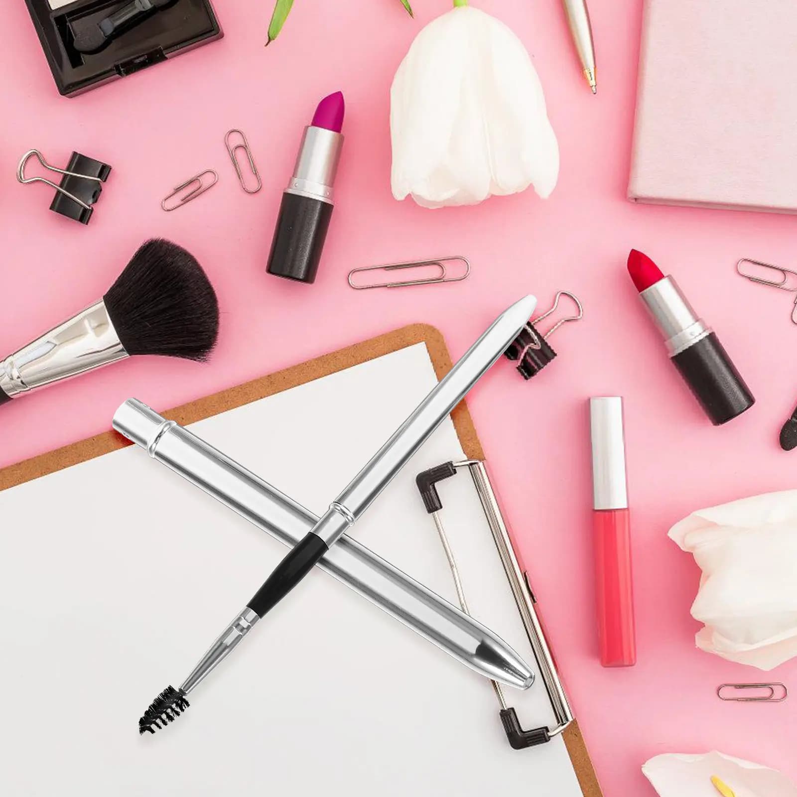 2 Pieces Eyelash Brush, Mascara Applicator, Essential Portable Tool for Make-up, Suitable for All Types of Eyelashes
