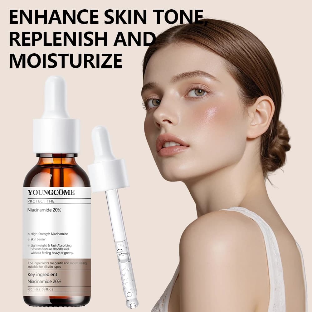 YOUNGCOME Siero idratante alla niacinamide - Leggero e ad assorbimento rapido per la barriera cutanea - Adatto a tutti i tipi di pelle 40/60ml