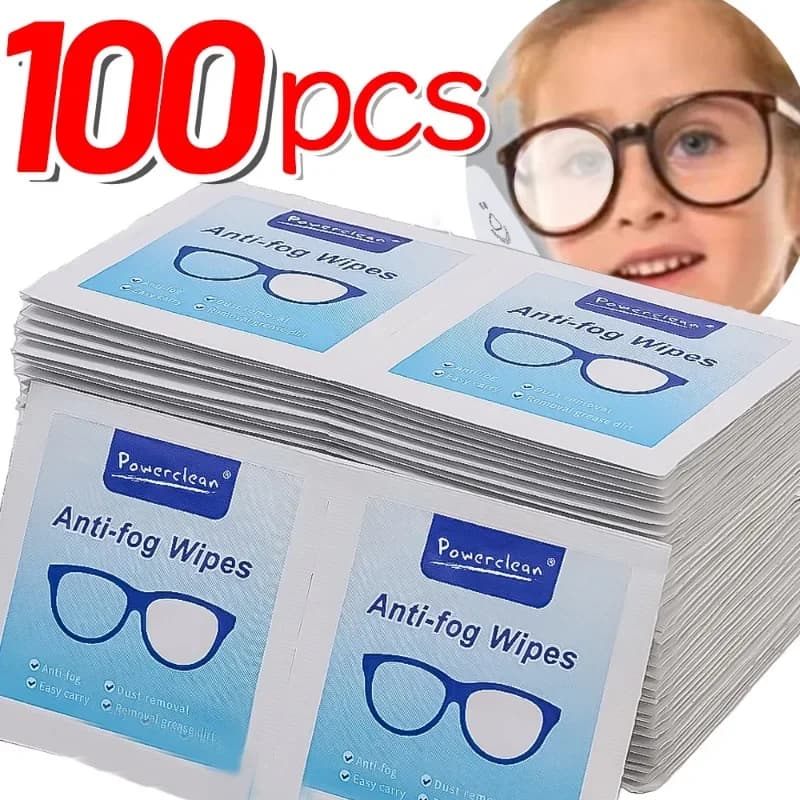 10/100 pezzi occhiali pulizia carta bagnata usa e getta antiappannamento nebulizzazione rimozione polvere salviette per lenti occhiali da sole detergente per schermo del telefono