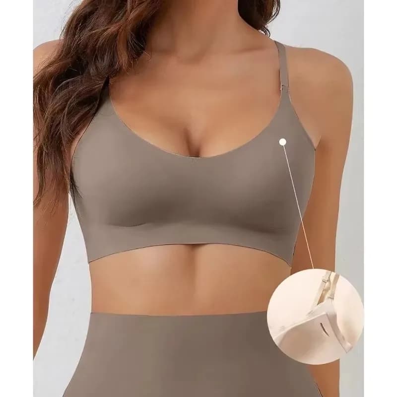 Soft Support Seamless Underwear Comfortable Gathering No Steel Ring Collection Light Thin Breathable Bra Style