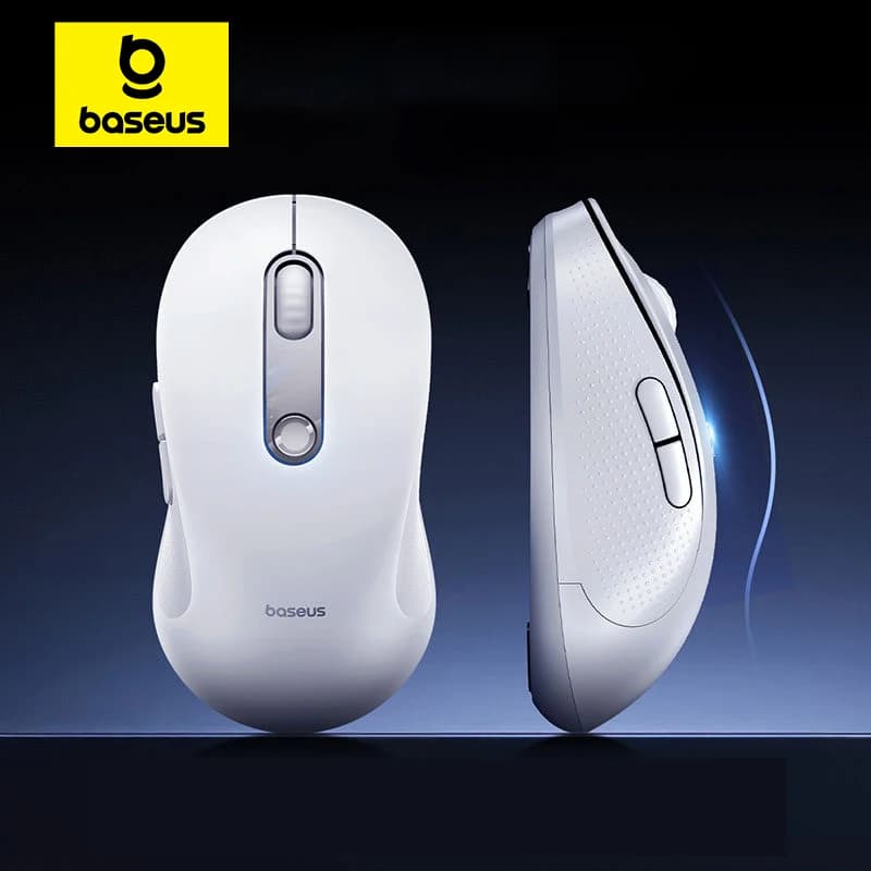 Mouse Wireless Baseus USB 2.4G Bluetooth 5.3 DPI Regolabile Silenzioso per iPad MacBook Computer Laptop Tablet Mouse Ergonomico