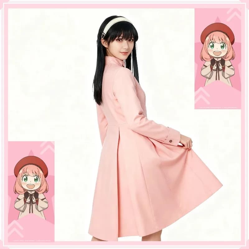 Japan Anmie Spy X Family Forger Cosplay Yor Costume Spina Princess Dress Pink Suit Suit Clothing Women For Hallooween