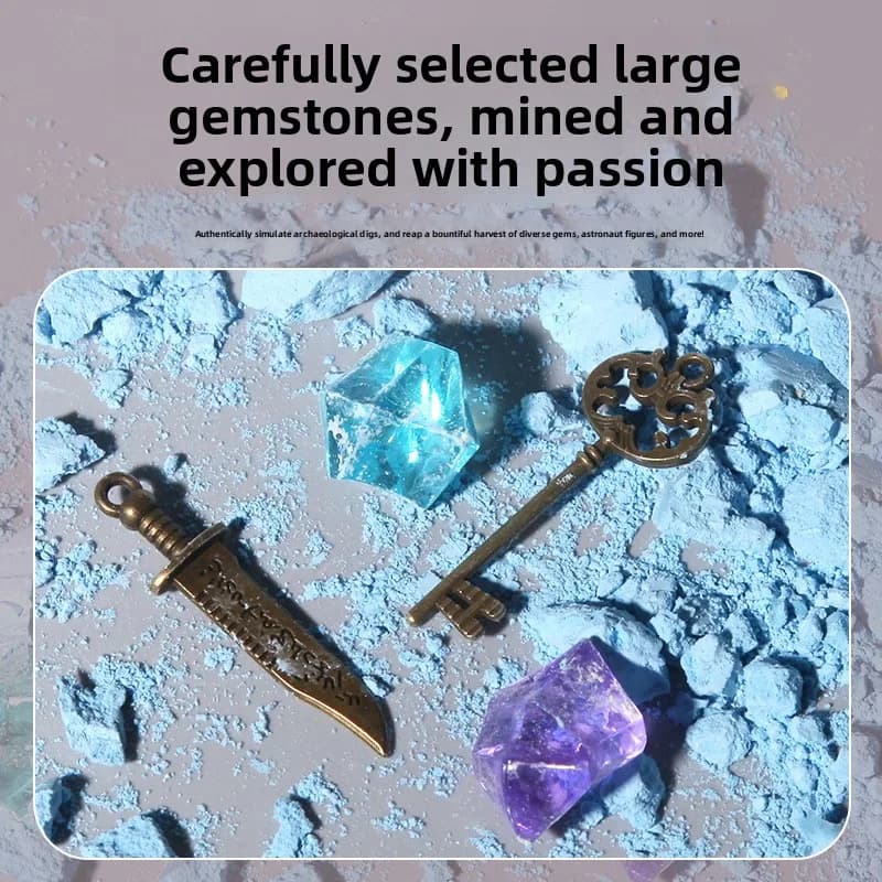 Cross-Border Archaeological Dig Gemstone | Kids Treasure Hunt Blind Box | Educational Handmade Interactive Puzzle Toy