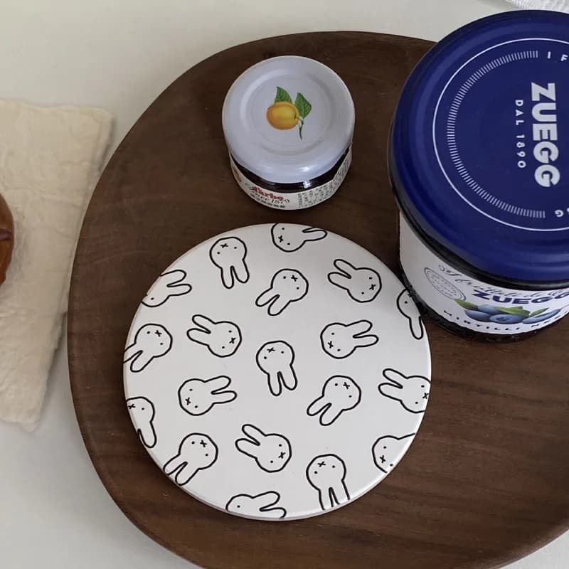 Ceramics Miffy Series, Carini e Creativi, Absorbents and Heat Resistants for Coffee and Tea Cups