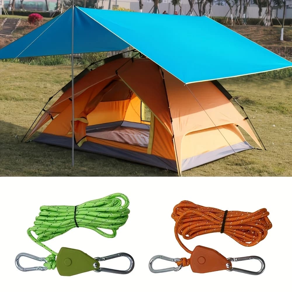 Corde per tende da campeggio, corde resistenti per ombrelloni, corde antivento per tende, corde regolabili per la regolazione dell'altezza