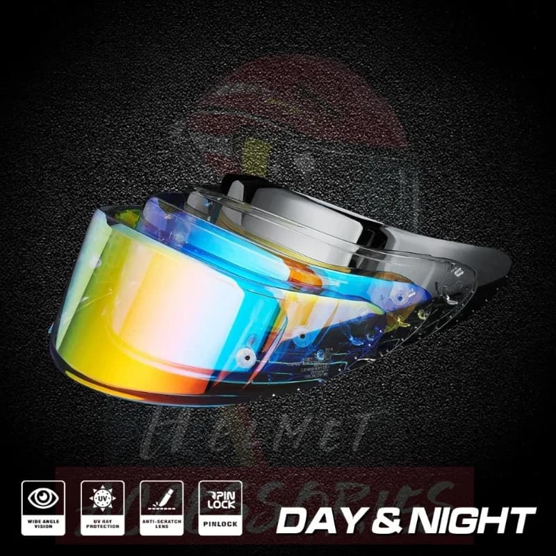 Casco moto Lente Anti-UV PC Visiera Modello Custodia per SHOEI X14 X-14 Z7 Z-7 X-Spirit 3 Casco integrale Visiera Lente a specchio