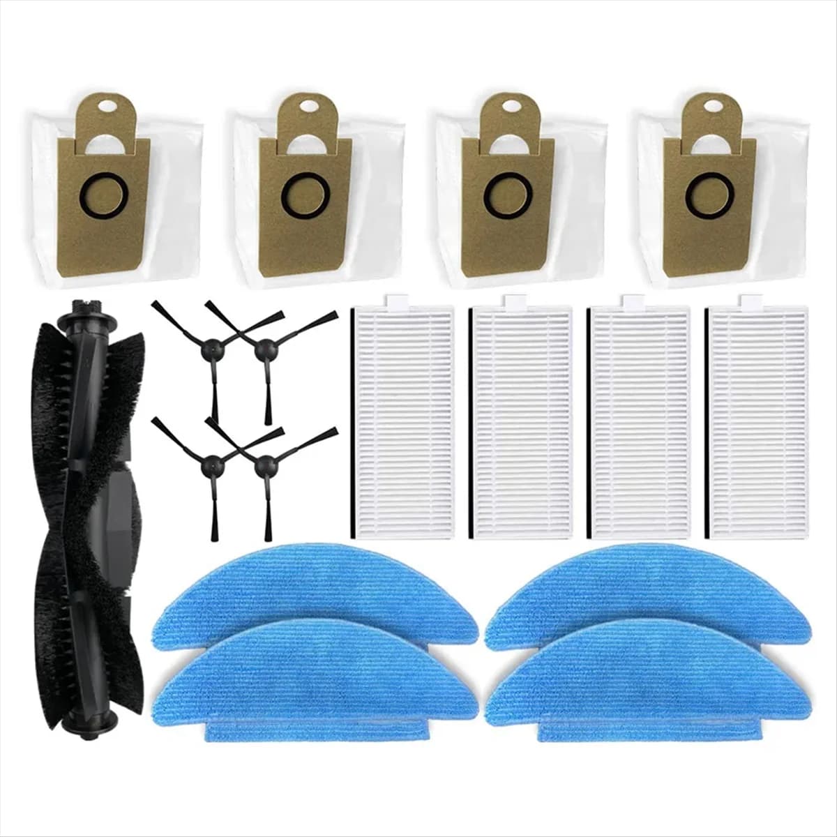 Per RoboJet X-One 2 Pro Parti di ricambio Accessori Spazzola laterale principale Filtro Hepa Mop Panno Sacchetto per la polvere-A07G
