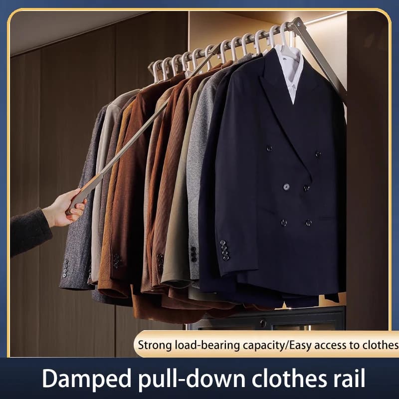Armadio Pull-down Appendiabiti Armadio Pull-up Rod Guardaroba Guardaroba telescopico Buffer Pull-down Ascensore Hanger