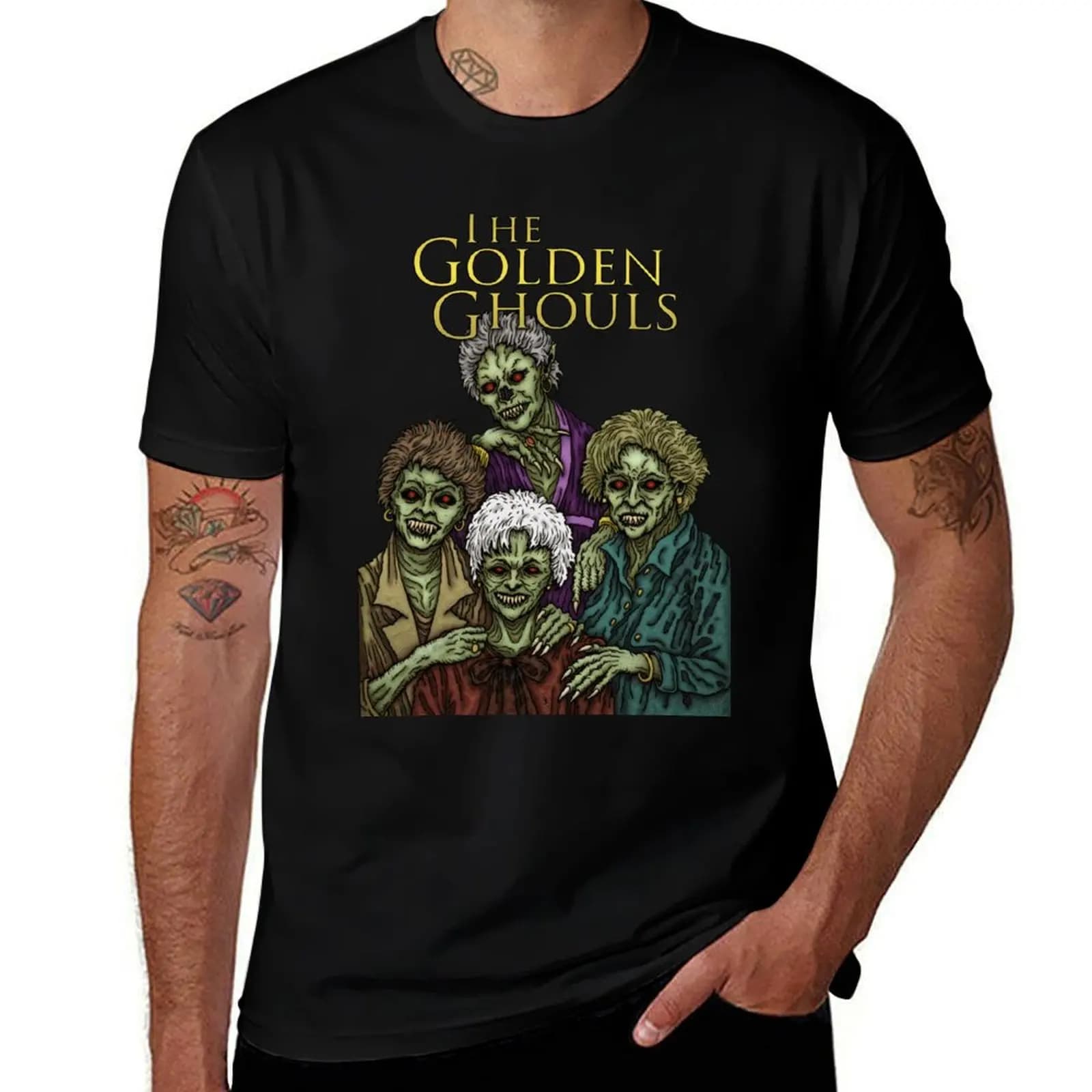 T-shirt Golden - Azhmodai Ghouls 2020 T-shirt resistente per abbigliamento da lavoro
