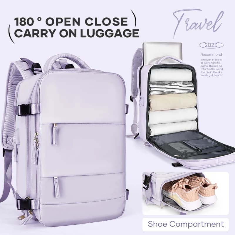 Zaino da viaggio per donna, zaino da trasporto, zaino per laptop TSA approvato per il volo, borsa da infermiera universitaria, zaino casual per il fin del weekender