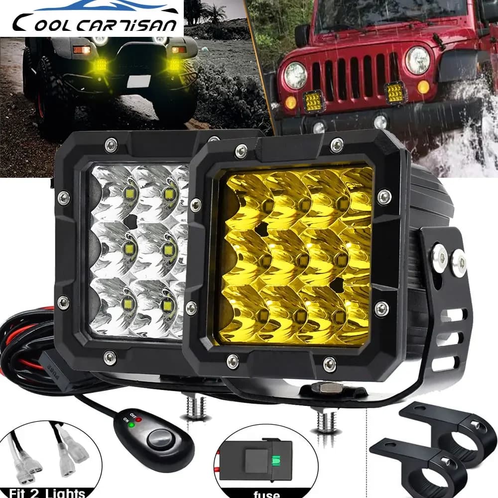 6 pollici LED Mile faro Lightbar 800w faretti fendinebbia per 12V 24V ATV SUV moto 4x 4 Running Off Road barca luce di lavoro