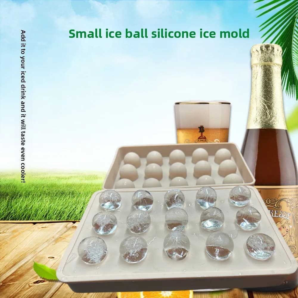 Stampo in Silicone per Sfere di Ghiaccio, Congelamento Rapido, Facile da Sgusciare, Design Moderno e Minimalista, Vassoio per Cubetti di Ghiaccio per Whisky, Uso Domestico
