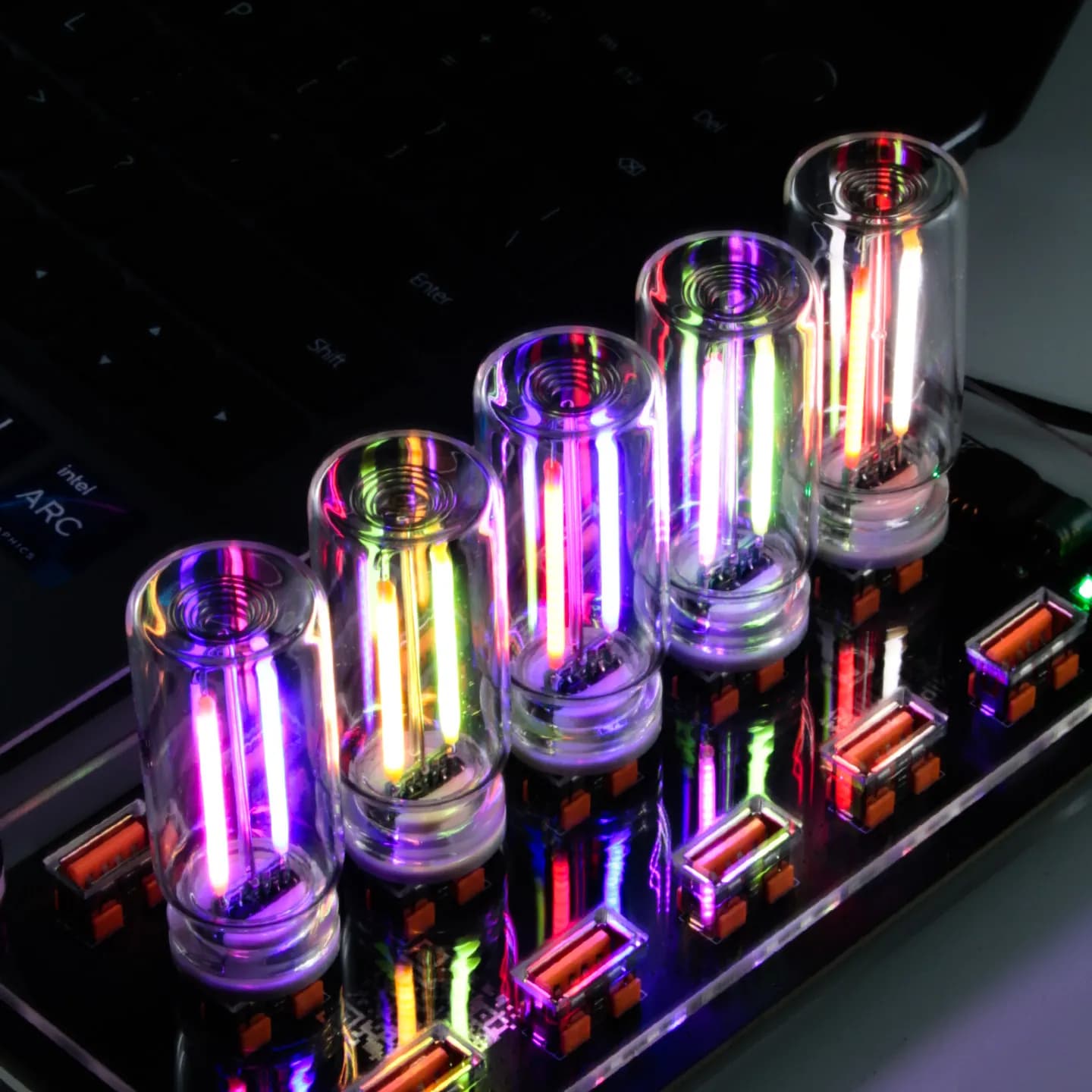 USB car mood light, LED night light with dimmer touch, incandescent filament bulb, emergency lighting, plug & play, environmental lamp