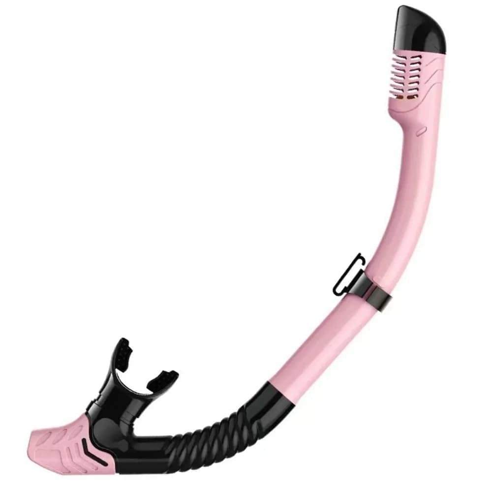 Tubo Respiratorio in Silicone per Immersioni, Boccaglio Comodo Completamente Asciutto, Snorkel con Valvola Superiore Asciutta e Clip a Sgancio Rapido