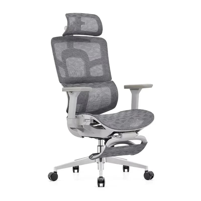 Ergonomic Racing Style Office & Gaming Chair Full Mesh Fabric Swivel Chair with Footrest Modern Office Chair Made Durable Nylon