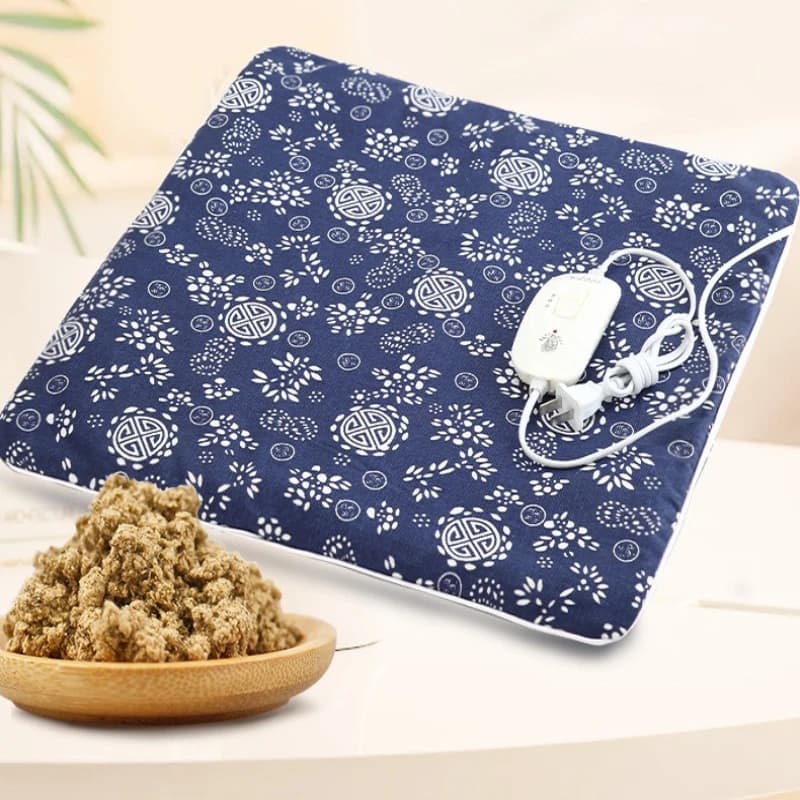 Electric heating pad with moxibustion, portable heater - Adjustable herbal pillow for office and home use, relieves the unpack
