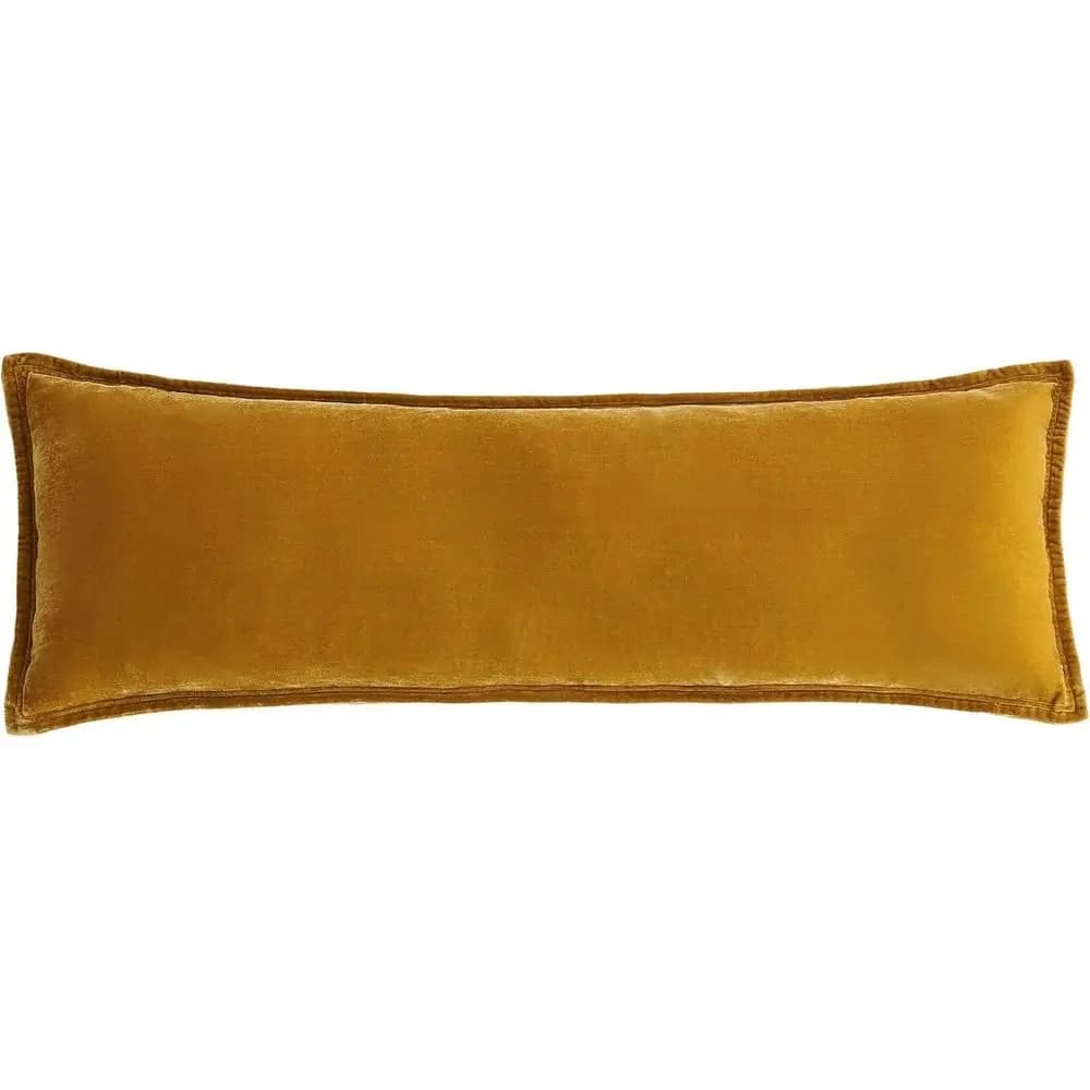 Cuscino lombare di lusso in velluto di seta, 14x42 pollici, stile occidentale tradizionale, cuscino decorativo