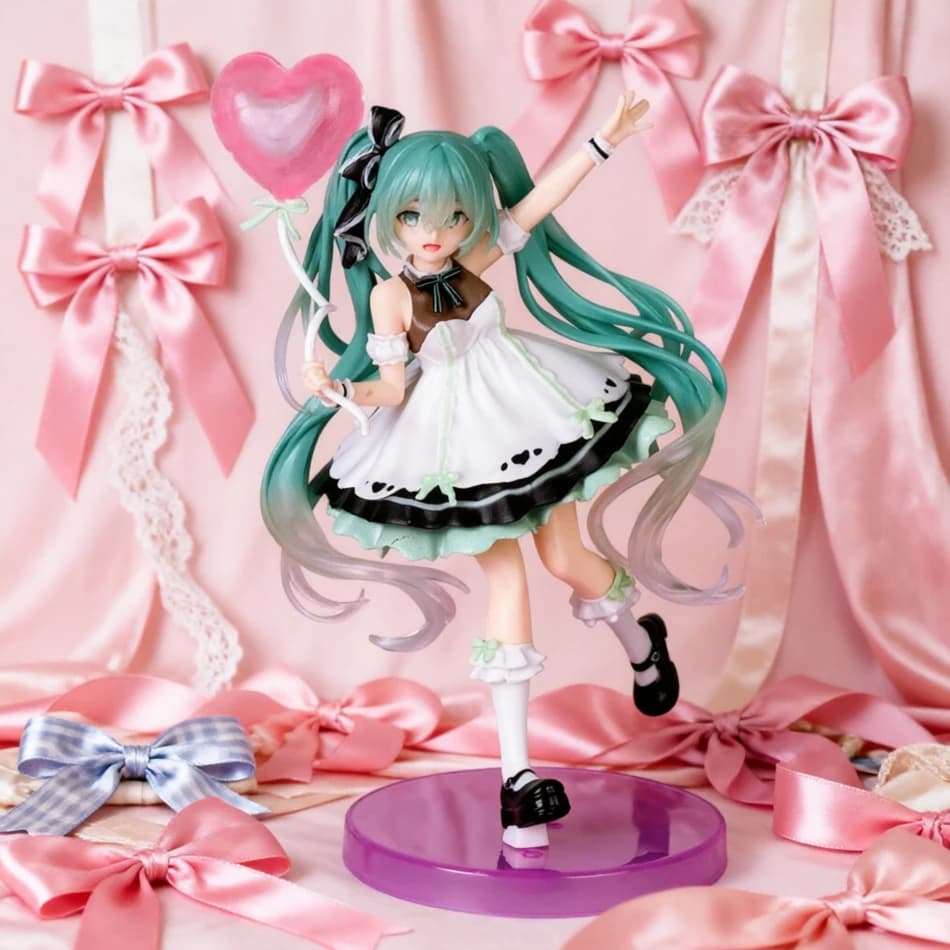 Figura Anime Hatsune Miku 20cm Edizione Festa di Compleanno 2025 Modellini in PVC da Collezione, Ornamenti e Giocattoli di Animazione per Regalo