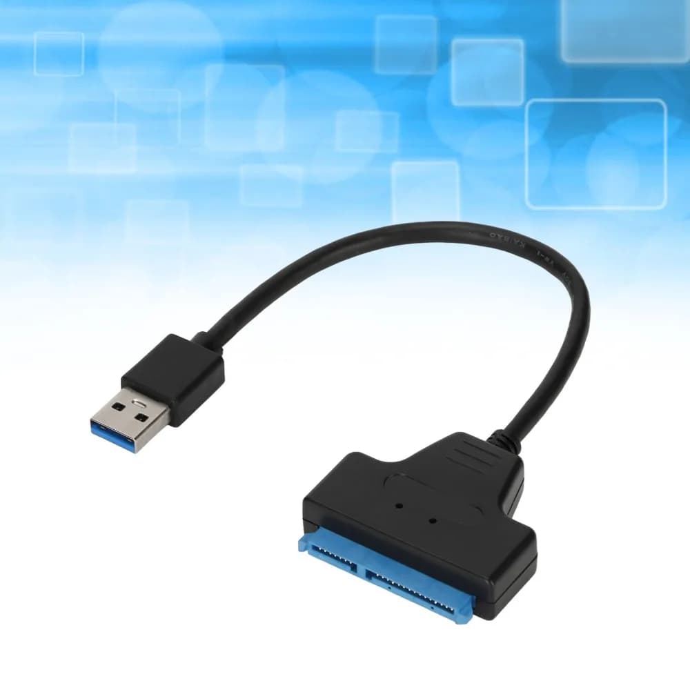 Adattatore USB 3.0 a SATA3.0 resistente da 5 Gbps, plug and play, ad alta velocità, convertitore da USB a SATA3.0 per trasferimento dati