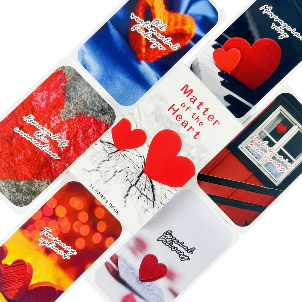 Matters of The Heart Cards Fate Divination Oracle Entertainment Family Gatherings Tarot Card Board Game