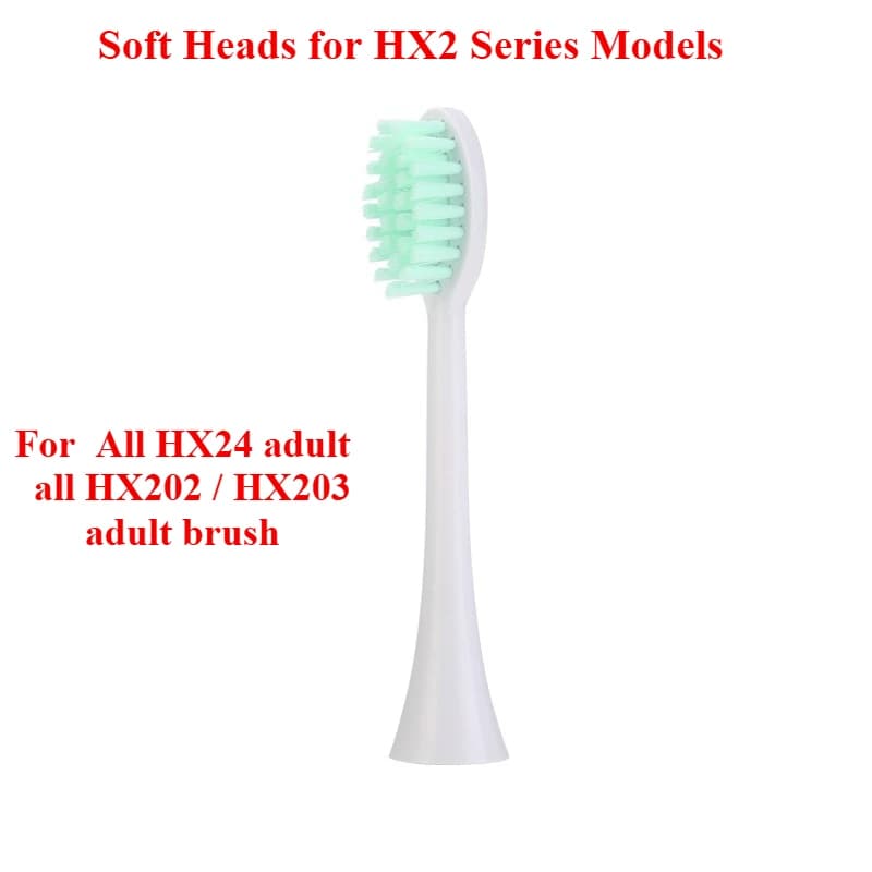 Confezione da 8 testine di ricambio per spazzolino elettrico compatibili con i modelli Sonicare serie HX2 HX2021, HX2421, HX2431, HX243W, HX2482