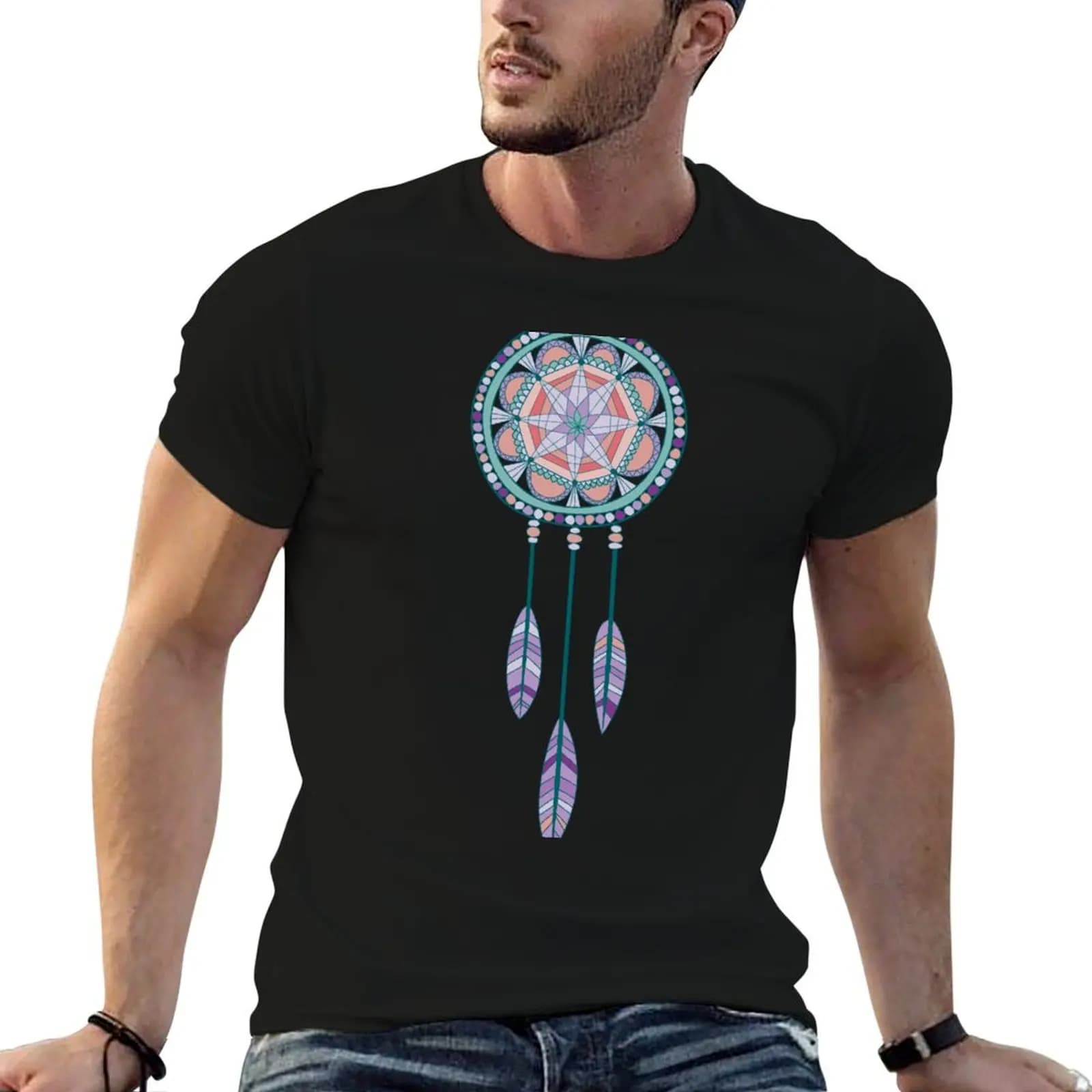 dreamcatcher T-Shirt man t shirts cotton man t shirt graphic man graphic t shirt T-shirt