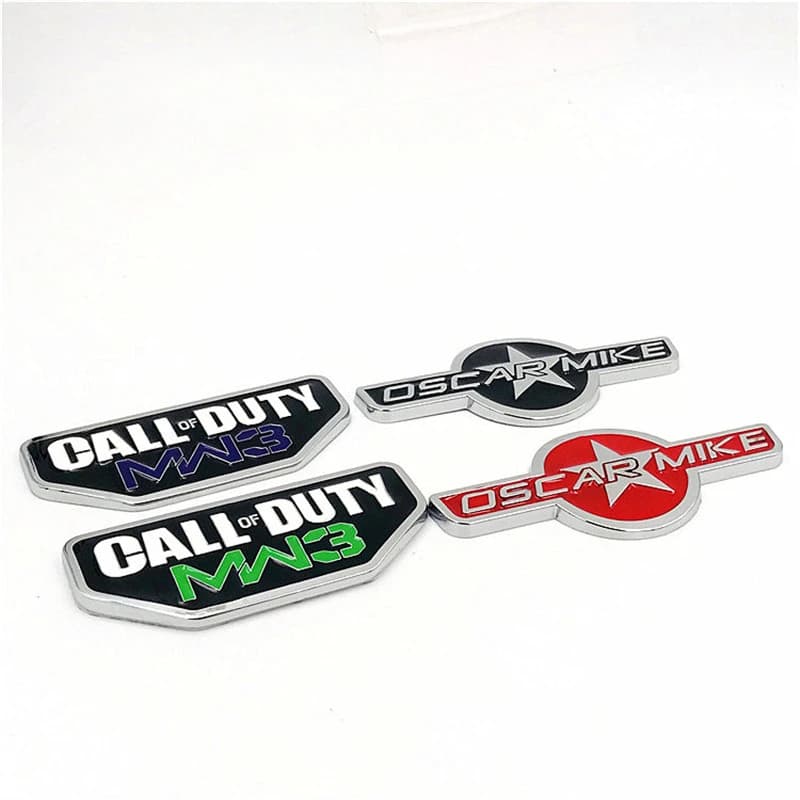 For Jeep Call of Duty Grand Cherokee Compass Liberty Renegade Wrangler jl tj jl yj car Sticker Side Tail Badge Decoration emblem