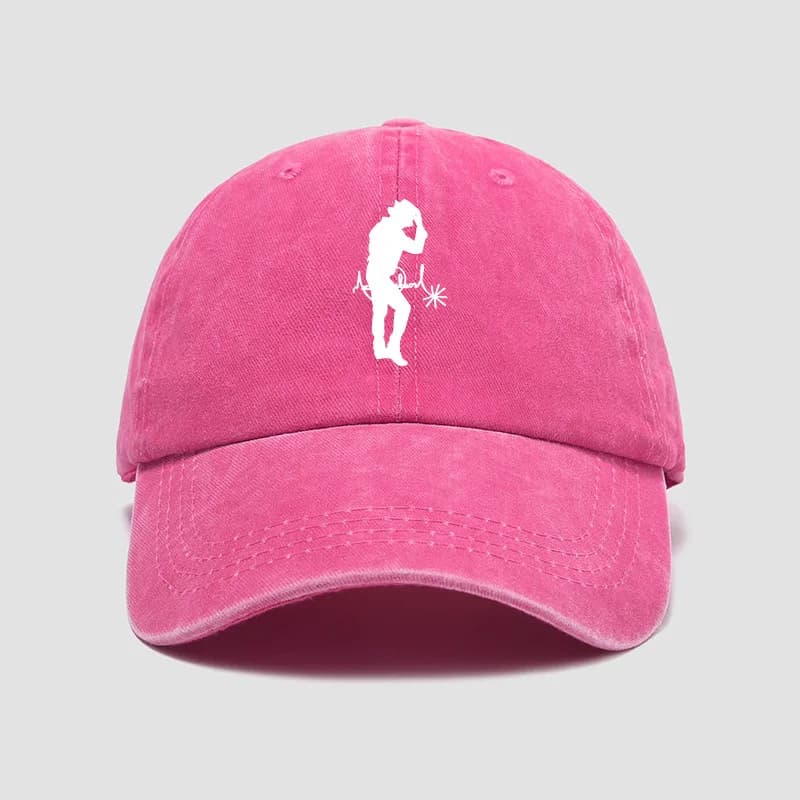 Outdoor Daily Duckbill Sun Hat MJ Embroidered Soft Top Baseball Cap Michael Jackson Unisex Headwear As Fan Souvenir Gifts