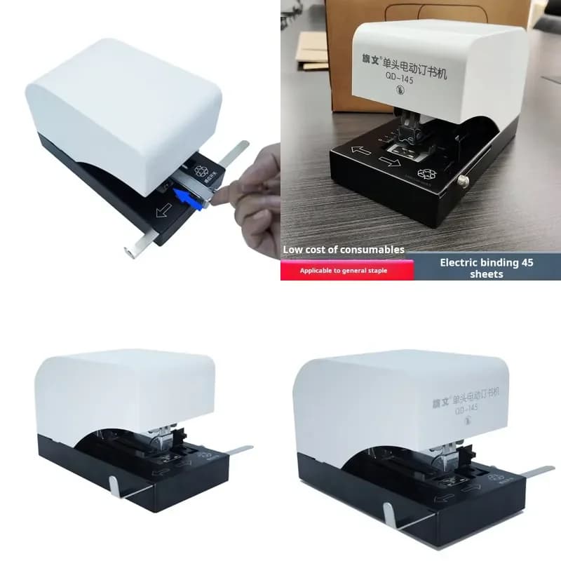 Manual Electric Stapler for Office Business & Industrial Use Metal Construction Capable of Stapling up to 45 Sheets