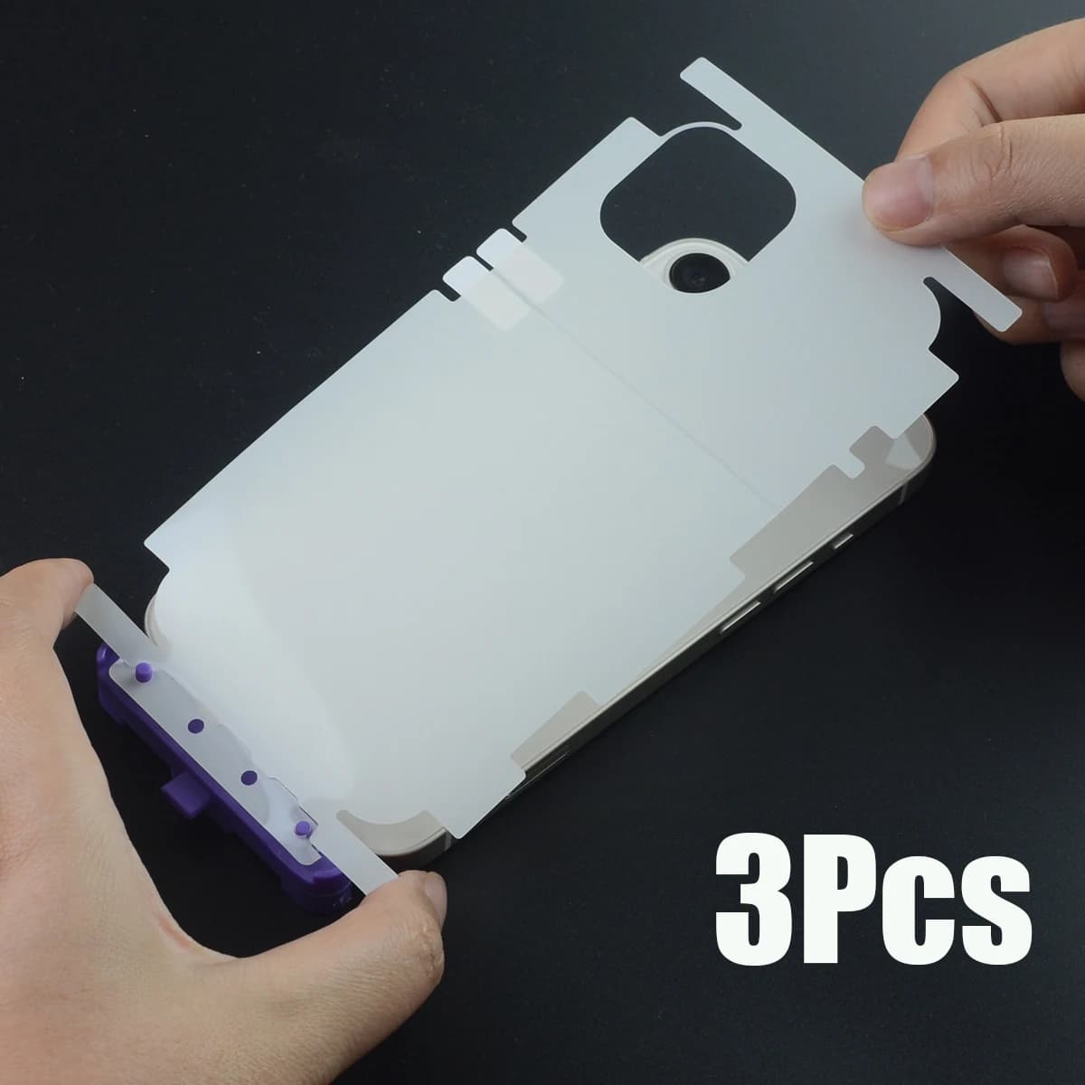 3PCS Back Protective Hydrogel Film For iPhone 16 15 12 13 14 pro max 12Mini 13Mini Rear Screen Protector Cover Side Edges
