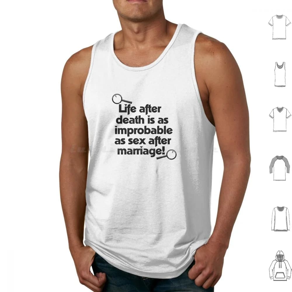 Life After Death-Clue Inspired Design-Cult Movie Tank Tops Vest Sleeveless Tim Curry Mrs White Clue Cult Movie Classic Films