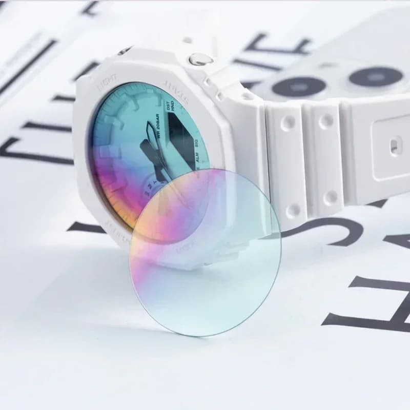 Casioak Rainbow Protezione Dello Schermo In Vetro Temperato Per G shock GA2100 Orologio Pellicola Protettiva GA2110 GA110 GA100 Orologio Anti-Graffio
