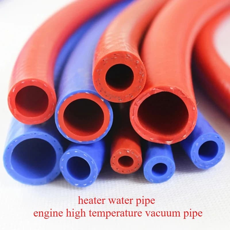 1M 6/8/10/12mm Tubo In Silicone Automobile Riscaldatore Tubo Dell'acqua Motore Tubo Ad Alta Temperatura Tubo di Vuoto Doppio Strato filo intrecciato tubo