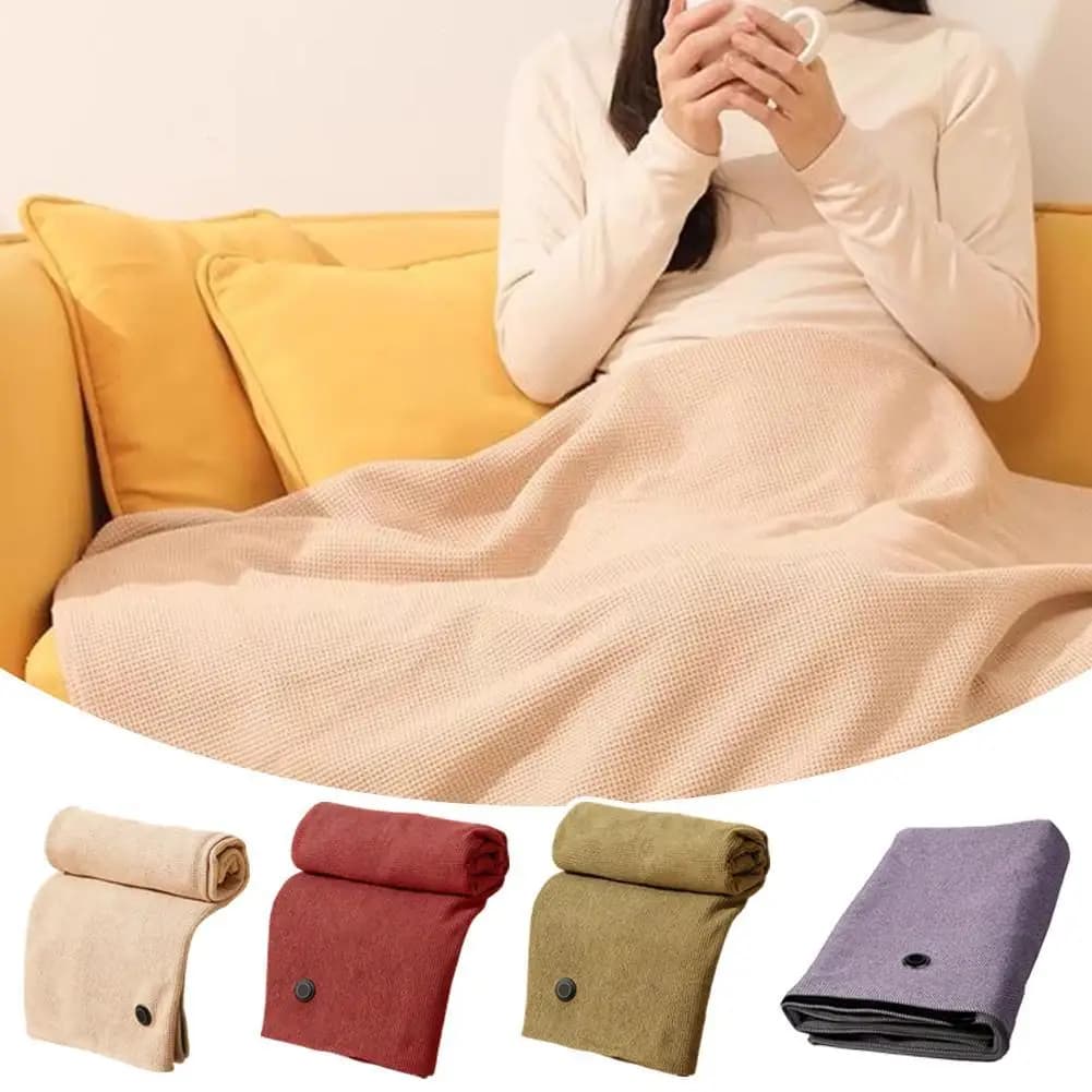 Coperta con scialle riscaldante USB Coperta riscaldante calda autunnale e invernale Coperta per divano elettrico Coperta riscaldante calda
