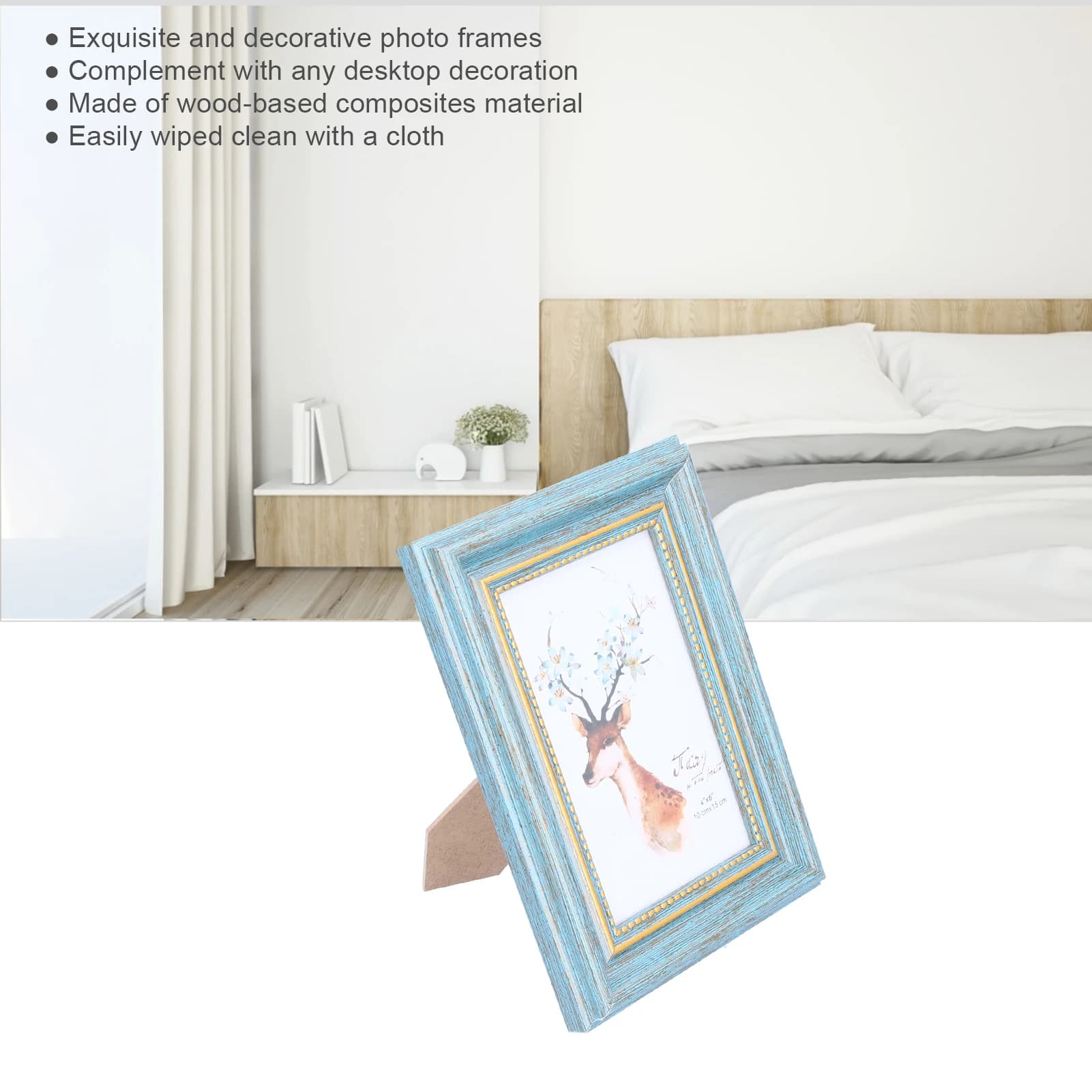 4x6 Photo Frame for Image Collection, Table and Wall Decoration, Home Ornament, Craft Gift, Modern Design
