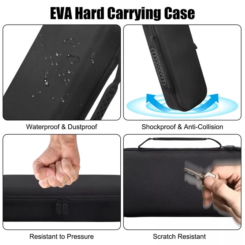 Set di accessori 3 in 1 compatibile con il portale PS, custodia da trasporto in EVA per portale PS5, custodia protettiva in morbido silicone